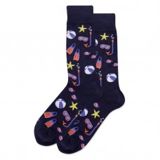 HotSox Snorkel Socks, Navy, 1 Pair, Men Shoe 6-12.5