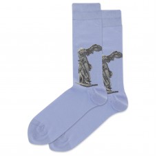 HotSox Winged Victory Of Samothrace Socks, Periwinkle, 1 Pair, Men Shoe 6-12.5