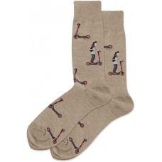 HotSox Scooter Socks, Hemp Heather, 1 Pair, Men Shoe 6-12.5