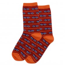 HotSox Race Car Kids Socks, Orange, 1 Pair, Small/Medium