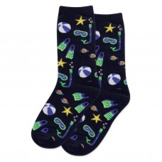 HotSox Snorkel Kids Socks, Navy, 1 Pair, Large/X-Large