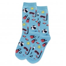 HotSox Snorkel Kids Socks, Aqua, 1 Pair, Medium/Large