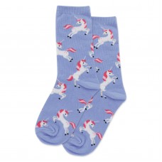 HotSox Unicorn Kids Socks, Periwinkle, 1 Pair, Small/Medium
