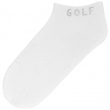 K. Bell Rhinestone Golf Footie Socks, White, Sock Size 9-11/Shoe Size 4-10, 1 Pair