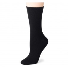 K. Bell Soft & Dreamy Crew Socks, Black, Sock Size 9-11/Shoe Size 4-10, 1 Pair