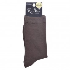 K. Bell Soft & Dreamy Crew Socks, Brown, Sock Size 9-11/Shoe Size 4-10, 1 Pair