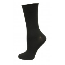 K. Bell Soft & Dreamy Relaxed Top Socks, Black, Sock Size 9-11/Shoe Size 4-10, 1 Pair