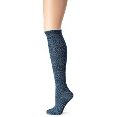 K. Bell Random Feed Cable Knee High Socks, Blueprint, Sock Size 9-11/Shoe Size 4-10, 1 Pair
