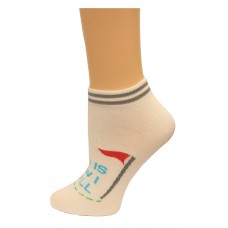 K. Bell This Is How I Roll Socks, White, Sock Size 9-11/Shoe Size 4-10, 1 Pair