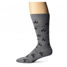 K. Bell Men's Controller Crew Socks, Charcoal Heather, Sock Size 10-13/Shoe Size 6.5-12, 1 Pair