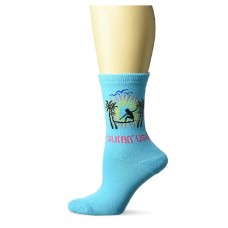 K. Bell Surfin' USA Socks - American Made, Jewel, Sock Size 9-11/Shoe Size 4-10, 1 Pair