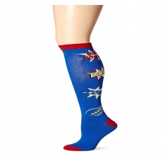 K. Bell Girl Power Knee High Socks, Imperial Blue, Sock Size 9-11/Shoe Size 4-10, 1 Pair