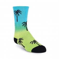 K. Bell Kid's Palm Crew Socks, Rainbow, Sock Size 7.5-9/Shoe Size 11-4, 1 Pair
