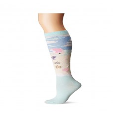 K. Bell Unicorn Mermaid Knee High Socks, Blue, Sock Size 9-11/Shoe Size 4-10, 1 Pair