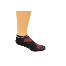 K. Bell Repreve Sport Low Cut Socks, Black, Sock Size 9-11/Shoe Size 4-10, 1 Pair