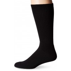 K. Bell Men's Basic Sport Crew Socks, Black, Sock Size 10-13/Shoe Size 6.5-12, 1 Pair
