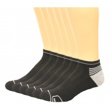 Lee Men's Low Cut Antimicrobial & Odor Control Socks 6 Pair, Black, Men's 6-12