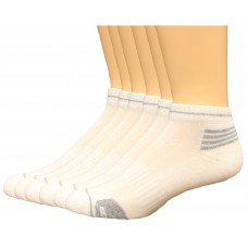 Lee Men's Low Cut Antimicrobial & Odor Control Socks 6 Pair, White, Men's 6-12