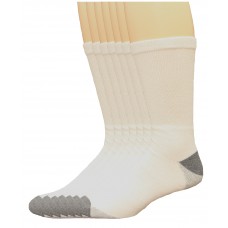 Lee Men's Big & Tall Crew Sport Socks 7 Pair, White, Men's 13-16