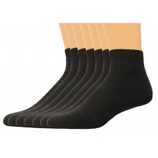 Lee Men's Low Cut Sport Socks 7 Pair, Black, Men's 6-12