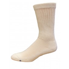 Medipeds Coolmax Cotton Half Cushion Crew Socks 2 Pair, White, M9-12