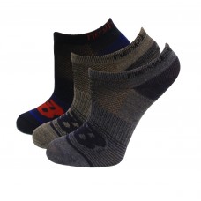 New Balance No Show Socks, Navy, (M) Ladies 6-10/Mens 6-8.5, 6 Pair