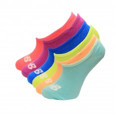 New Balance Liner Socks, Assort, (M) Ladies 6-10/Mens 6-8.5, 6 Pair