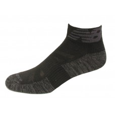 New Balance Quarter Socks, Black, (S) Ladies 4-6, 6 Pair