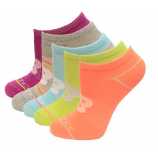 New Balance No Show Socks, Assort, (M) Ladies 6-10/Mens 6-8.5, 6 Pair