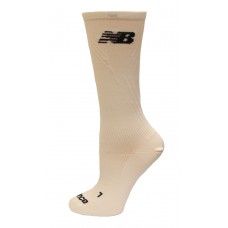 New Balance Lightweight Running Crew Socks, White, (M) Ladies 6-10/Mens 6-8.5, 1 Pair