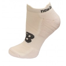 New Balance Strategic Cushion Running Low Cut W/ Tab Socks, White, (M) Ladies 6-10/Mens 6-8.5, 3 Pair