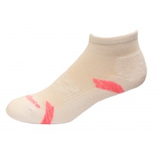 New Balance Performance Cushion Quarter Crew Socks, White Multi, (M) Ladies 6-10/Mens 6-8.5, 3 Pair