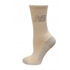 New Balance Cooling Cushion Performance Crew Socks, White, (M) Ladies 6-10/Mens 6-8.5, 2 Pair