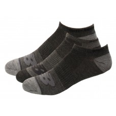 New Balance No Show Flatknit Socks, Grey, (L) Ladies 10-13.5/Mens 8.5-12.5, 6 Pair