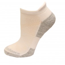 New Balance Performance Cushion Low Cut W/Tab Socks, White, (L) Ladies 10-13.5/Mens 8.5-12.5, 6 Pair
