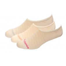 New Balance Performance Microfiber Liner Socks, White, (M) Ladies 6-10/Mens 6-8.5, 3 Pair