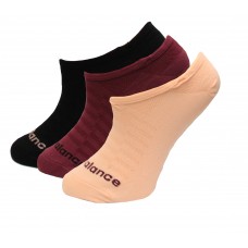 New Balance Performance Microfiber Liner Socks, Black Multi, (M) Ladies 6-10/Mens 6-8.5, 3 Pair