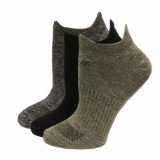 New Balance Low Cut Flatknit Socks, Black, (M) Ladies 6-10/Mens 6-8.5, 3 Pair