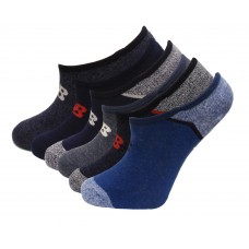 New Balance No Show Liner Socks, Navy, (L) Ladies 10-13.5/Mens 8.5-12.5, 6 Pair