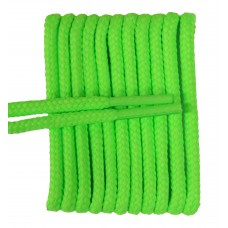 FeetPeople High Quality Round Laces For Boots And Shoes, Neon Green
