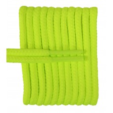 FeetPeople High Quality Round Laces For Boots And Shoes, Neon Yellow