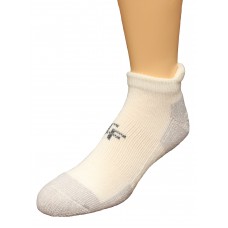 Top Flite Tab Socks, White, (L) W 9-12 / M 9-13, 2 Pair