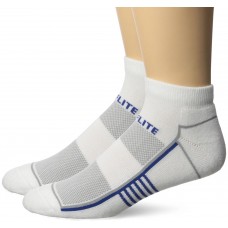 Top Flite Half Cushion Low Cut Socks, White, (L) W 9-12 / M 9-13, 2 Pair