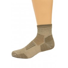 Wise Blend Men's Everyday Quarter Socks, 1 Pair, Khaki, Medium, Shoe Size M 9-13