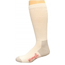 Riggs by Wrangler Ultra-Dri Boot Socks 2 Pair, White, M 8.5-10.5