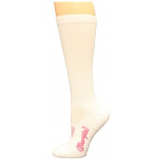 Wrangler Ladies Western Boot Sock 1 Pair, White, W 7.5-9.5