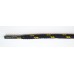 FootGalaxy High Quality Round Laces For Boots And Shoes, Navy With Yellow Chip