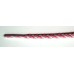 FootGalaxy High Quality Round Laces For Boots And Shoes, Pink And White Stripe