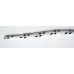 FootGalaxy High Quality Round Laces For Boots And Shoes, White With Black Chip